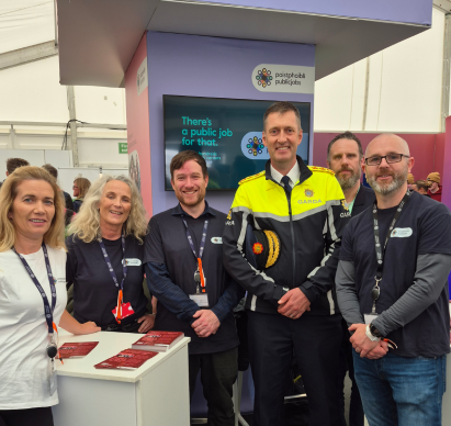publicjobs team with Garda Commissioner, Justin Kelly