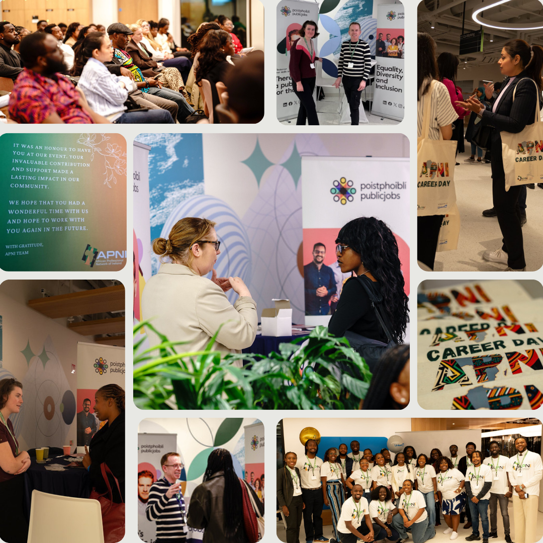 A photo collage of images from the APNI Career Day Event